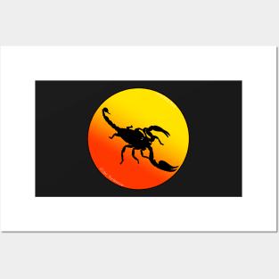 Scorpion Orange/Yellow Gradient Posters and Art